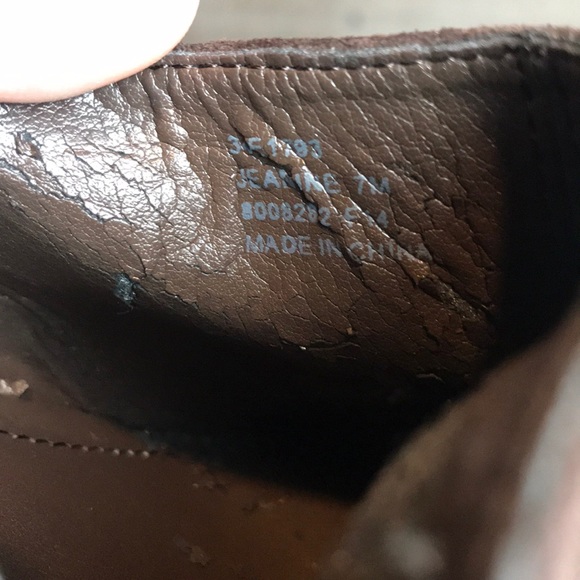 Calvin Klein size 7 brown suede leather heels - Picture 8 of 8